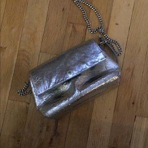 Banana Republic silver small bag genuine leather